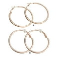 thumbnail image 4 of Pendientes Decorativos Qarigey de Oro Rosa para Mujer Regalo para Amiga, 4 of 6
