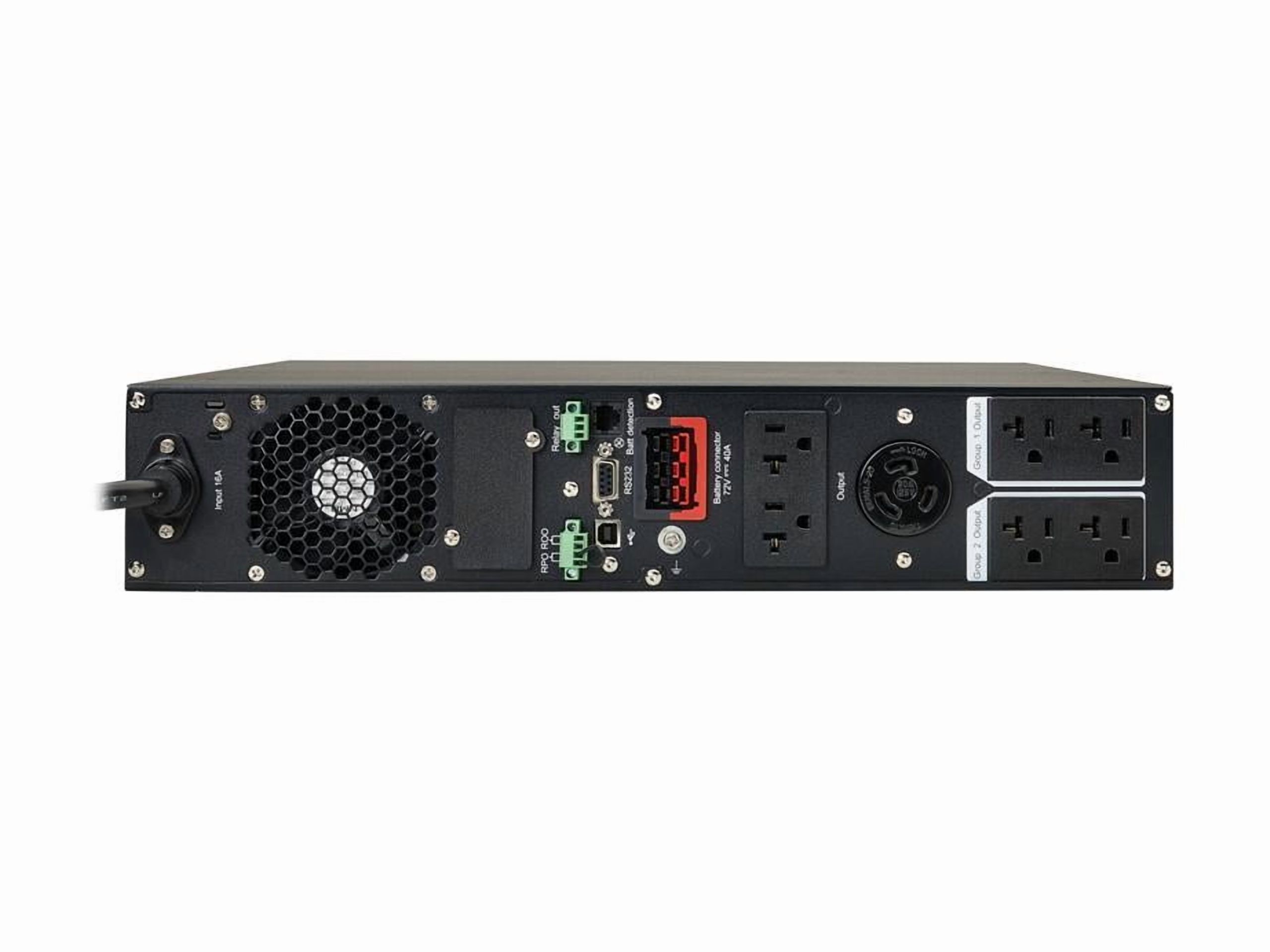 Tripp Lite UPS Smart Online 2200VA 1800W Rackmount 120V LCD USB DB9 2URM (SU2200RTXLCD2U)
