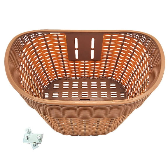 BESTYASH Retro Style Electric Bike Front Basket for Easy Storage and Quick Installation, and Practical Accessory