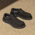 thumbnail image 2 of Zapatos mocasines slip-on Bruno Marc para hombre talla 13 negro, 2 of 8