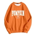 thumbnail image 4 of SRZYMJ Thanksgiving Pumpkin Sweatshirts Womens Pumpkin Letter Graphic Sweater Fall Thankful Long Sleeve Pullover Tops, 4 of 4