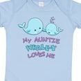 thumbnail image 4 of Inktastic My Auntie Whale-y Loves Me Boys or Girls Baby Bodysuit, 4 of 5