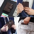 thumbnail image 5 of FALAN MULE Minimalist Wallet for Men Leather RFID Blocking Coin Purse Bifold Card Holder, 5 of 8