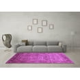 thumbnail image 3 of Ahgly Company Indoor Square Oriental Purple Industrial Area Rugs, 6' Square, 3 of 4