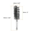thumbnail image 2 of Uxcell 304 Stainless Steel Bore Brush Cleaning Twisted Wire Brush with Handle 1/4" Hex Shank for Tubes Ports Bearings Silver 22mm 6pcs, 2 of 6