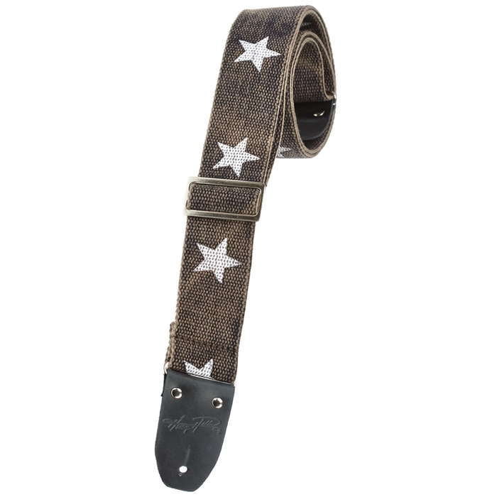 Henry Heller Red White  Blue Cotton Guitar Strap