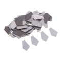 thumbnail image 1 of 50pcs espejo trapezoidal Coser en de imitación piedra acrílica de espalda plana para decoración Sunnimix Blanco, 1 of 7