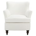 thumbnail image 2 of Safavieh Levin Traditional Wood and Fabric Dining Arm Chairs, White, 2 of 6