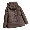 thumbnail image 5 of Winter Coats for Women Winter Coat Warm Thermal Insulated Hooded Jacket With Slim Fit Waist For Cold Weather Windproof Outdoor Activities Casual Fashion Winter Jackets for Women, 5 of 5