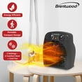 thumbnail image 3 of Brentwood 1,500-Watt-Max Portable Electric Space Heater and Fan, Black, H-F305BK, H-F305BK, 3 of 5