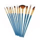 thumbnail image 2 of Cepillos de pintura Conjunto Manera de madera Pintura DIY Dibujo ART PENS PENSA LÁPISIBLE Estudiantes reutilizables Suministros Suministros Papelería azul 12 paquetes Inevent EL005758-03, 2 of 7