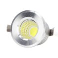 thumbnail image 3 of Mini Recessed COB Spotlight Stable Heat Dissipation LED Recessed Ceiling Spotlight 3W Silver Lamp Body AC85‑265V Warm White Light 3000K, 3 of 4