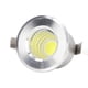 thumbnail image 3 of Mini Recessed COB Spotlight Stable Heat Dissipation LED Recessed Ceiling Spotlight 3W Silver Lamp Body AC85‑265V Warm White Light 3000K, 3 of 4