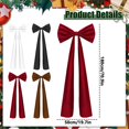 thumbnail image 3 of Red Bow Tree Topper,20 x 71 Inches Christmas Extra Large Satin Bows,Christmas Tree Topper Decor Giant Xmas Tree Toppers Bows for Home Wreath Birthday Wedding Party Decorations(Red), 3 of 4