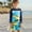 Blue, variant on Fesfesfes Boys' Bathing Suit Kids Boys Fashion Cute Print Long Sleeve Sunscreen Seaside Surfing Swimming Trunks Swimsuit Set for 4-8Years(Blue,6 Years)