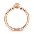 thumbnail image 2 of Sterling Silver Stackable Expressions Rose Gold Awareness Ribbon Ring - Size 9, 2 of 3