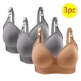 thumbnail image 2 of SHTXOZHI 3 PCs Wireless Sports Bra for Women Breathable Bra No Underwire Adjustable Strap Bras, 2 of 3