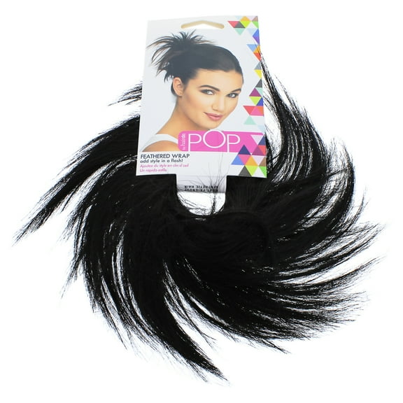Pop Feather Wrap - R2 Ebony by Hairdo for Women - 1 Pc Hair Wrap