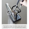 thumbnail image 3 of Yamazaki Home Lid and Ladle Stand - Large, Black, Steel, Water Resistant, No Assembly, 3 of 7