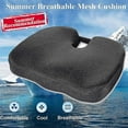 thumbnail image 2 of Seat Cushion, Orthopedic Seat Cushion Ergonomic Seat Cushion, Memory Foam Chair, 2 of 5