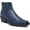 Blue Synthetic, variant on Womens Forta Metallic Square Toe Ankle Boots