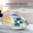 thumbnail image 4 of Yayeee Pillowcase Standard Size Set of 2 Satin Wrinkle Resistant Pillow Case, Green Floral, 4 of 7