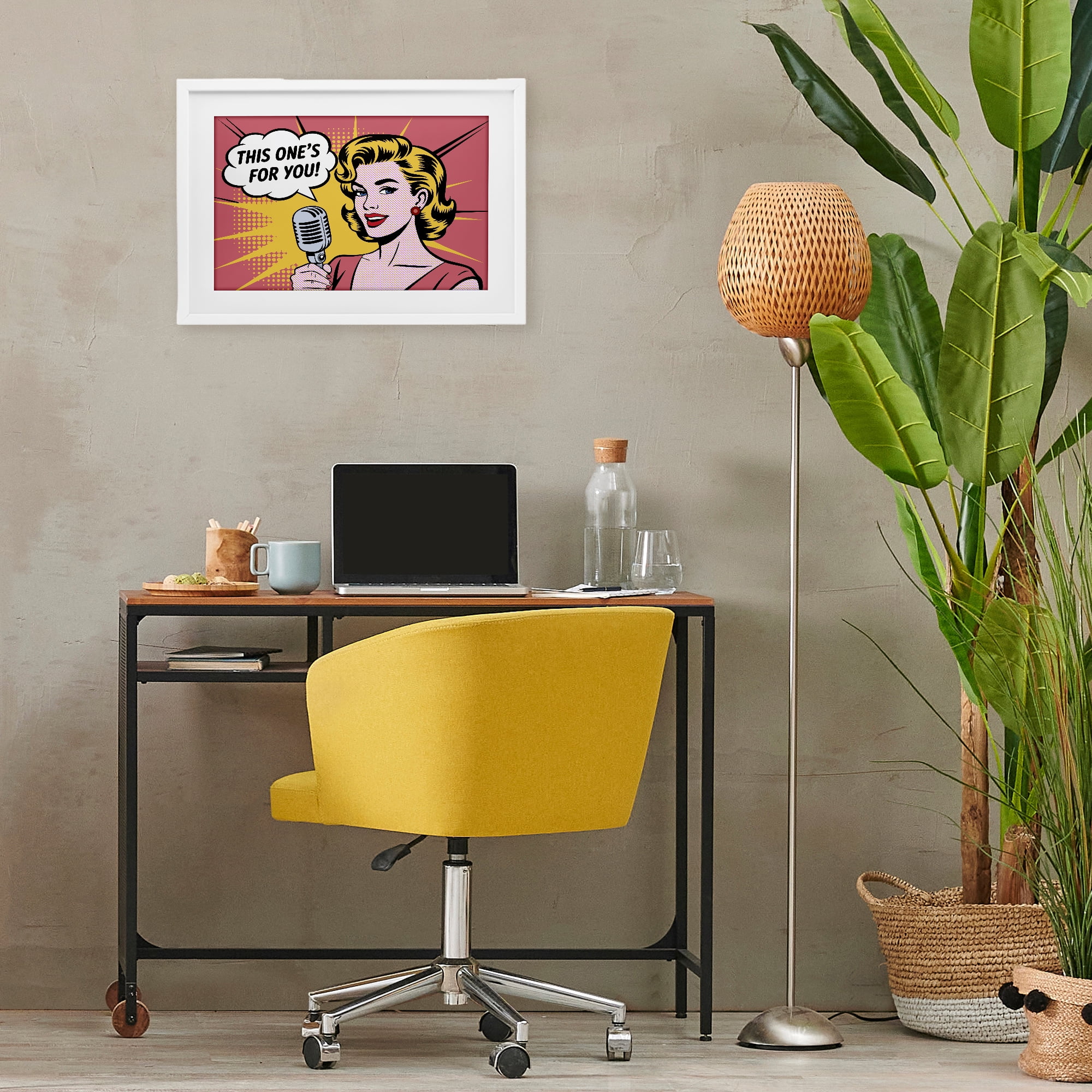 Stupell Industries This One's For You White Framed Print Under Glass, design by Andreas Magnusson