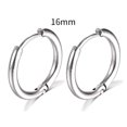 thumbnail image 1 of Pendientes de aro pequeños de acero inoxidable para Hombre y Mujer, joyería para Piercing de cartílago, 2022, 1 of 4
