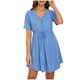 thumbnail image 2 of Mono de color sólido para mujer, falda corta, sexy, sin hombros, cintura, vestido sin mangas Fridja  qw5290, 2 of 8