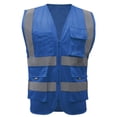 thumbnail image 1 of GOGO 9 Pockets High Visibility Zipper Front Safety Vest With Reflective Strips, Meets ANSI Standards, 1 of 7
