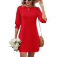 thumbnail image 1 of Vestido de verano LUYAA 2025 para mujer rojo poliéster/rayón/spandex, 1 of 6