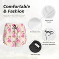 thumbnail image 5 of Running Shorts for Women, Funny Apron Cute Cow Pink Workout Athletic Shorts with Pockets, Lounge Yoga Shorts Women, 5 of 7