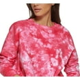 thumbnail image 2 of DKNY Sport Womens Cotton Tie Dyed Sweatshirt Fiery Pink L, 2 of 3