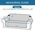 thumbnail image 2 of CHOK Couch Covers 3 Cushion Couch Waterproof Sofa Cover Machine Washable   Couch Cushion Covers Non Slip Furniture Protector Slipcover for Pets Dogs Children Living Room (Gray  66”), 2 of 10