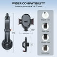 thumbnail image 4 of Huryfox Universal Car Phone Holder - Perfect for Windshields & Dashboards - Fits All Smartphones, 4 of 8