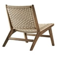 thumbnail image 4 of Modway Saoirse Woven Rope & Wood Accent Lounge Chair in Natural/Walnut, 4 of 9