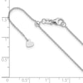 thumbnail image 6 of 14K White Gold Cable Chain Styles Necklace Adjustable 1.1 mm Round 22 inch, 6 of 6