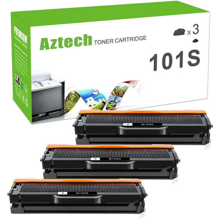 A AZTECH 3-Pack Compatible Toner Cartridge for Samsung MLT-D101S ML-2165W SCX-3405FW ML-2165 SF-760P Printer Black - Walmart.com