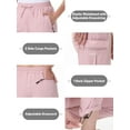 thumbnail image 4 of Xidunhg Women's Hiking Pants Lightweight Quick Dry Cargo Pants Casual Work Travel Safari Clothes Light Pink M, 4 of 9