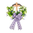 thumbnail image 2 of Nkmbld Easter Decorations, Easter Wreath with Cross Garland, Easter Spring Wreath for Holiday Wall Window Porches Indoor Hanging Decorations, 2 of 8