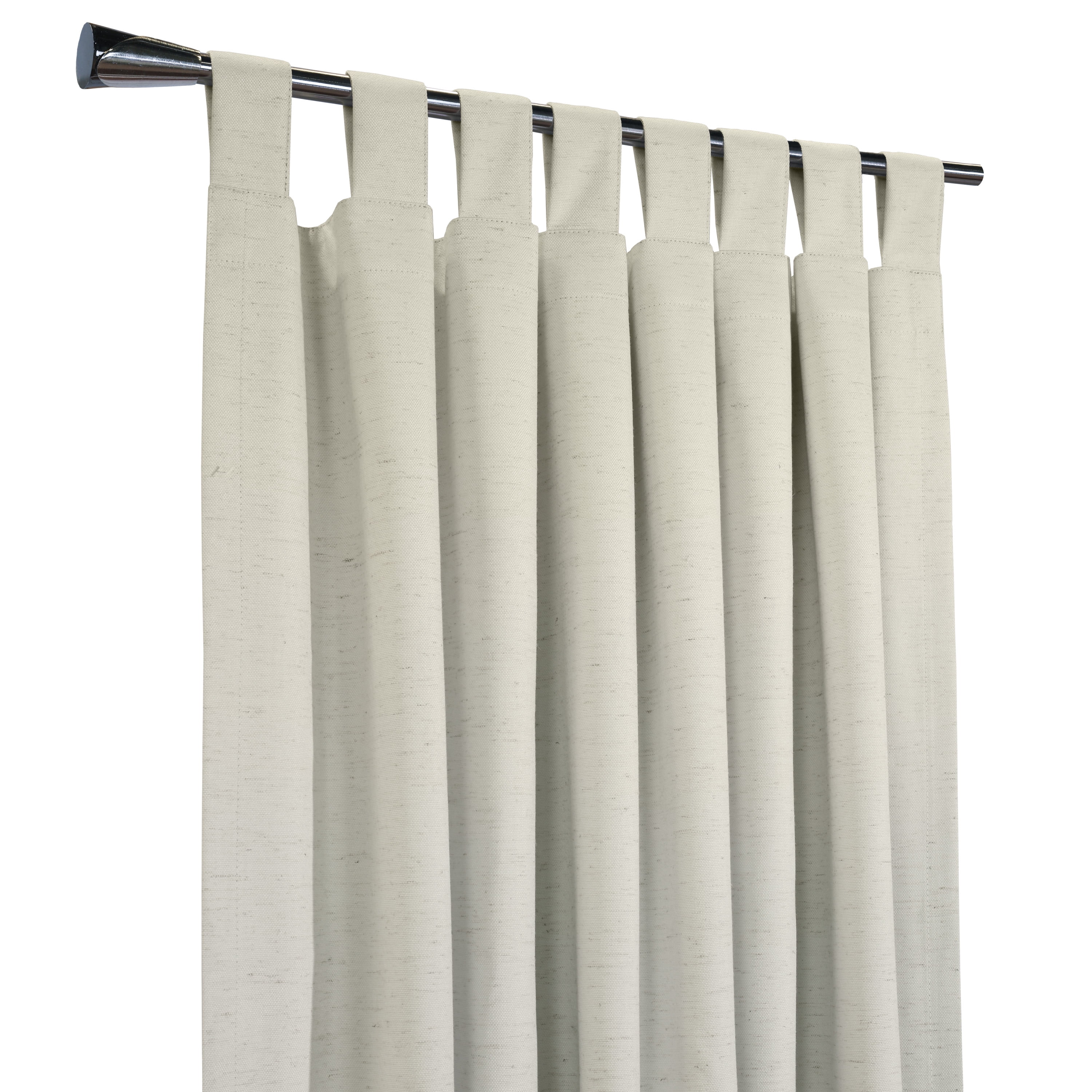 Vienna Total Blackout Foamback Tab Top Curtain Panel Pair each 52" x 63" in Natural