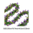 thumbnail image 3 of 1/2PCS MardiGras SwirlsTinsel Garland, Glitter Garland for MardiGras Tree Decorations, Purple Green Gold Metallic Hanging Party Ornaments for Mantle/Ceiling/Stairs/Porch Outdoor Decor, 3 of 8
