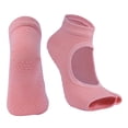 thumbnail image 2 of Calcetines de Yoga para Mujer Calcetines Agarre Antideslizante Ejercicio de Entrenamiento Baile de Barra - naranja, única Sunnimix Calcetines Gym Sport Yoga, 2 of 8