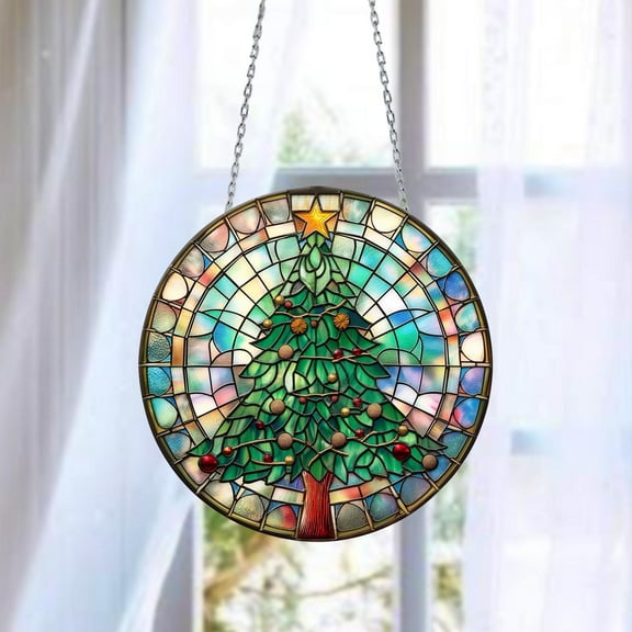 Christmas Tree Acrylic Suncatcher, Acrylic Window Hanging, Unique Holiday Decor, Christmas Gifts, Xmas Gifts, Christmas Window Decor