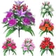thumbnail image 1 of Ramo de flores de seda artificial para bodas, 18 rosas de simulación de flores, flor falsa, Rosa Rojo, 1 of 9