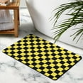 thumbnail image 3 of Eco-Friendly Checkered Bath Mat: Absorbent, Non-Slip Bathroom Rugs. Machine Washable Small Indoor Doormat Perfectly Sized for Shower, Sink & Tub, 20x32in, 3 of 5