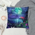 thumbnail image 2 of Autua Mushrooms Butterflies Full Moon Decorative Throw Pillow Cover for Home Couch Living Room Bed Sofa, Square 1PC 22x22in, 2 of 5