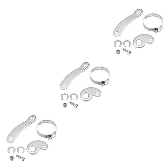 ziyahi Vélo Électrique Vélo Électrique Bras de Couple Universel Convient à l'Avant Ou à l'Arrière 14 mm TZ Argent 3 Ensembles