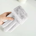 thumbnail image 5 of qolati Winter Gloves for Women Waffle Knit Faux Furs Cuffs Touchscreen Gloves Soft Warm Fleece Lined Gloves for Cold Weather, 5 of 5