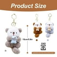 thumbnail image 3 of Adorable Small Plush Otter Keychain Charm with Fish Couple Hug Designs, Soft Fluffy Plush Material and Durable Metal Keyring for Long-Lasting Cute Charm, Perfect for Girlfriend, 3 of 6